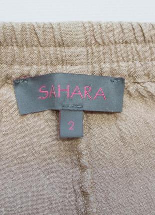 Штани широкі sahara, льон.8 фото