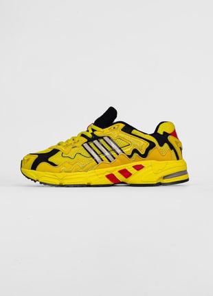 Adidas x bad bunny response yellow black6 фото