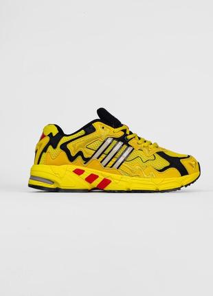 Adidas x bad bunny response yellow black7 фото