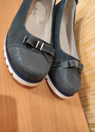 Женские туфли лодочки мокасины на широкую ногу р.38/25.2см2 фото