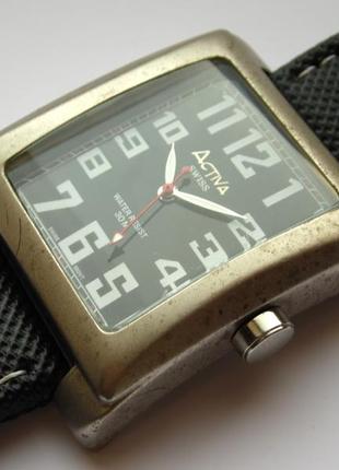 Activa swiss крупные мужские часы со швейцарским механизмом5 фото