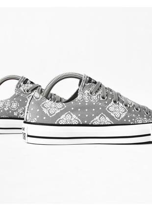 Брендовые серые конверсы кеды converse all star3 фото