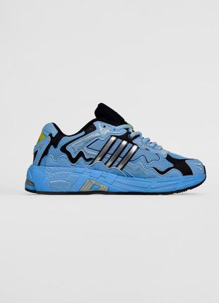 Adidas x bad bunny response blue black3 фото