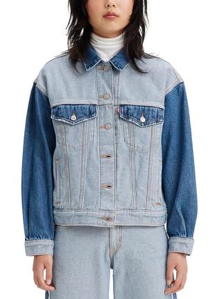 Levis женская джинсовая куртка (левис denim jacket) c америки l