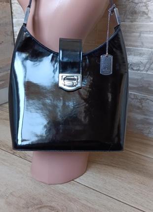 Винтажная кожаные сумка женская в стиле gucci2 фото