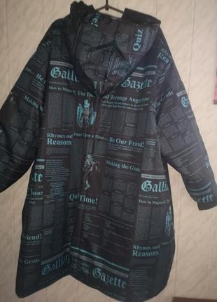 Пуховик холофайбер зимова куртка велика на стегна до 184см4 фото