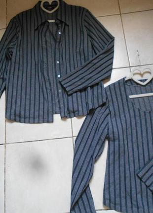 #verse#винтажный базовый комплект рубашка и кофта #универсальный стрейчевый комплект #2 фото