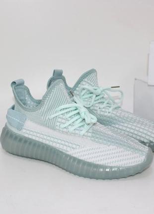 Текстильні кросівки жіночі, текстильные кроссовки женские, бірюзові кросівки літні, ментоловые кроссовки бирюзовые