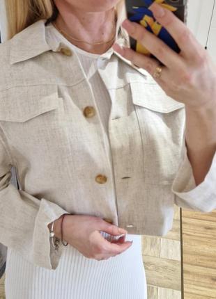 Пиджак лен3 фото