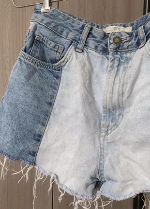Шорты джинсовые двух цветов stradivarius1 фото