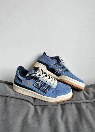 Замшевые кроссовки женские adidas forum1 фото