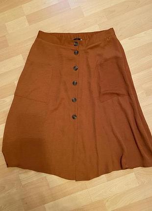 Натуральная юбка батал marks & spenser
