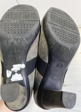 Замшевые туфли полуботинки geox8 фото