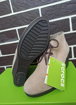 Замшеві черевички crocs розмір 39.5 оригінал2 фото