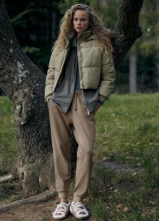 Вареная стеганая куртка-анорак