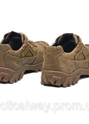 Тактичні кросівки чоловічі коричневі кросівки військові легкі кросівки літні армійські3 фото