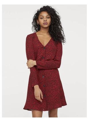 Платье красное h&m