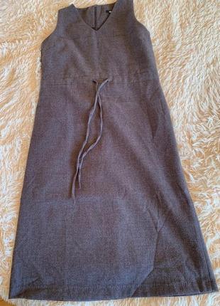 Платье сарафан миди элегантное коричневое cx. размер 6