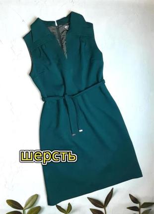 🌿1+1=3 шикарне смарагдове тепле вовняне плаття сукня міді, розмір 50 - 521 фото