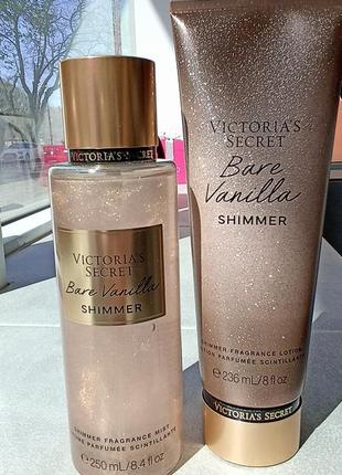 Спрей и лосьон от vs bare vanilla shimmer