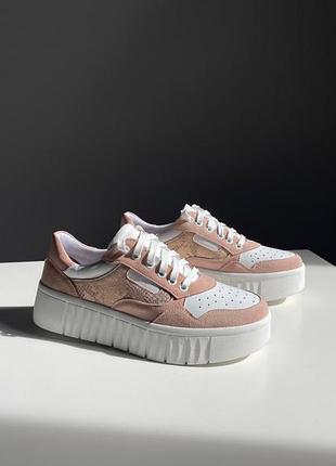 Кожаные кеды на платформе 36/41