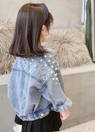 Невероятно стильная джинсовка для девочки(21)