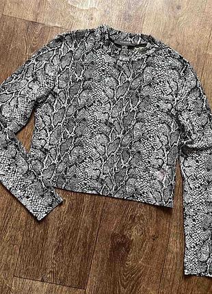 Кроп кофта лонгслів сітка