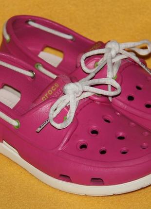 Мокасины, топсайдеры, туфли crocs р.33-34 стелька 21-21,5 см