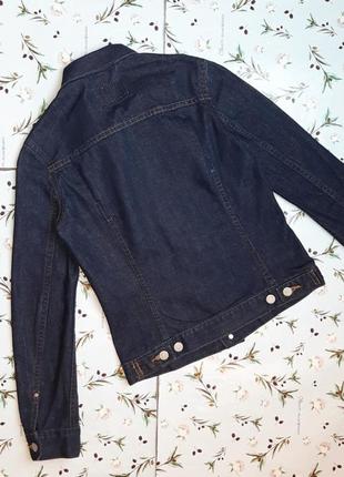 🎁1+1=3 фирменная джинсовая синяя женская куртка levis, размер 42 - 443 фото
