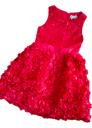 Святкова сукня в троянди1 фото