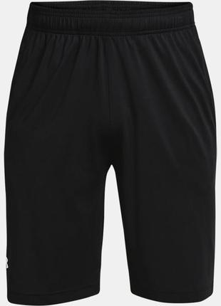 Оригинальный under armour men's raid 2.0 gym shorts, black (001)/white, шорты для мужчин2 фото