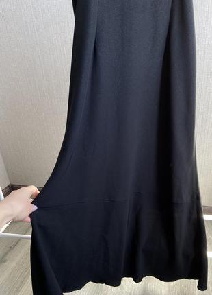 Черное элегантное платье-платье3 фото