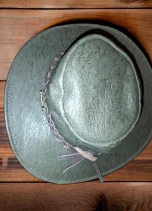 Капелюх cowboy leather hat1 фото