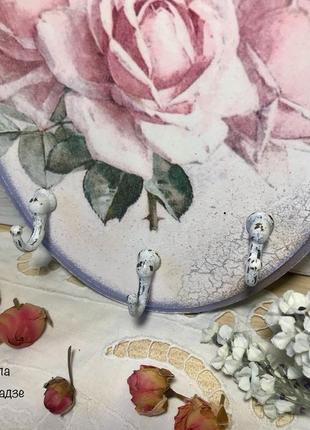 Ключница- панно « розовые розы»2 фото