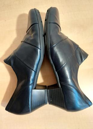 Кожаные темно-синие ботинки gabor6 фото