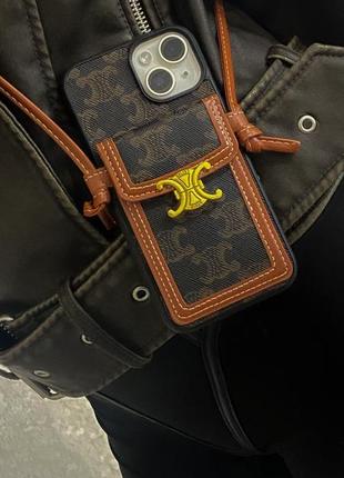 Чехол-сумка со съемным ремешком на iphone 15 pro max1 фото