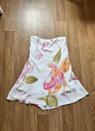 Винтажная юбка цветочный принт