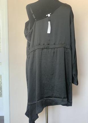 Новая атласная удлиненная блуза/туника5 фото
