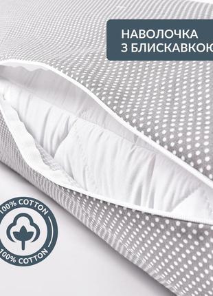 Подушка с наволочкой Nordic comfort+ для отдыха и сна тм ideia 40х140 см с молнией4 фото