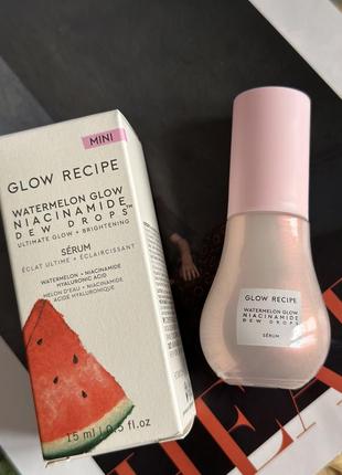 Glow recipe watermelon glow niacinamide dew drops 15ml1 фото