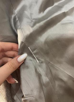 Новый классический стильный трендовый жакет пиджак женский шерсть inwear серый с карманами7 фото
