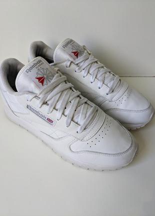 ❗️❗️❗️кроссовки reebok classic leather white unisex 41 р. оригинал