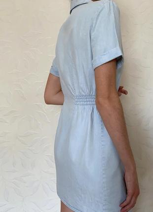 Блакитна джинсова сукня zara8 фото