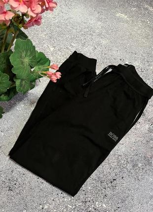 Черные спортивные штаны мужские hugo boss (оригинал)