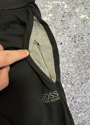 Черные спортивные штаны мужские hugo boss (оригинал)6 фото