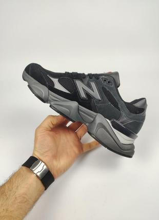 New balance 9060 black d.gray9 фото