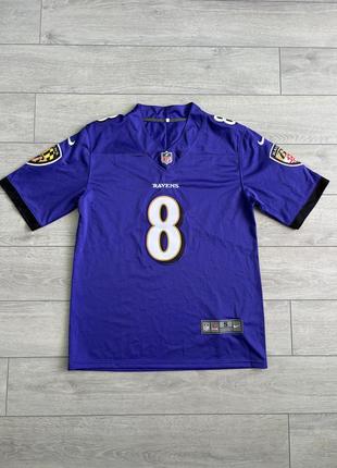 Джерси baltimore ravens lamar jackson nfl football jersey soccer shirt футболка1 фото