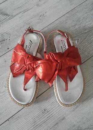 Сандали босоножки туфли для девочки simonetta italy кожа