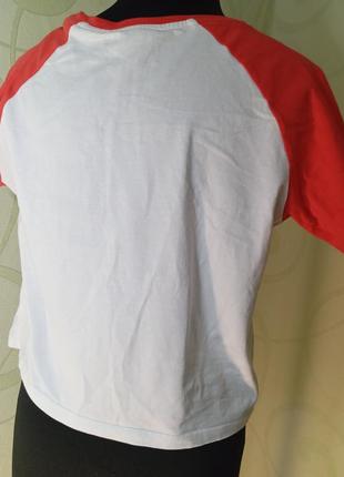 Футболка gryffindor женская бело красная короткая, размер м3 фото