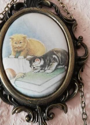 Подвеска шолкография "котики" германия